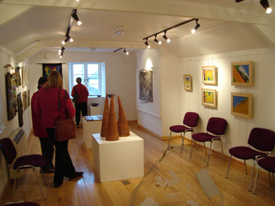 Inside the gallery..